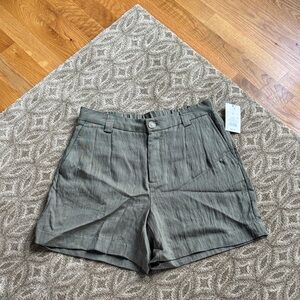 Women Casual Olive Green Shorts